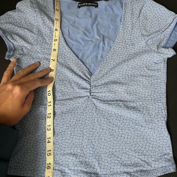 Blue Brandy Melville Gina Top - Picture 2 of 6